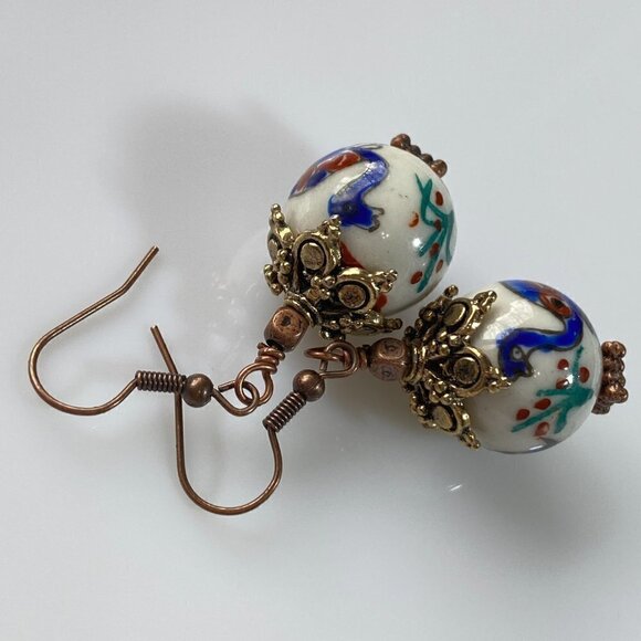 ❤️ Handpainted Ceramic Turtles Earrings - Picture 11 of 15